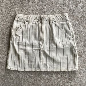 Topshop Striped Mini Skirt